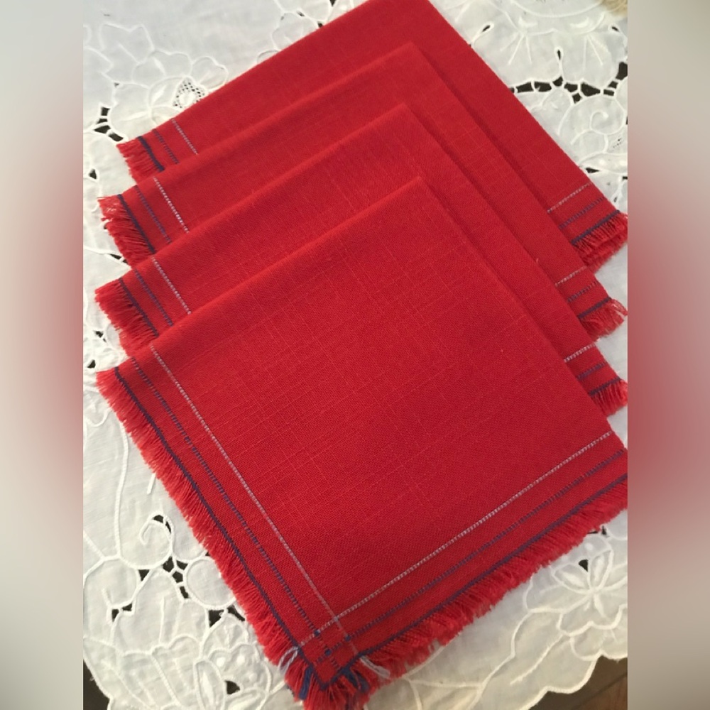 Red Woven Napkins